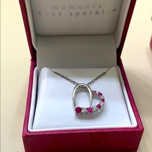 Diamond Heart Shaped Pendant and necklace